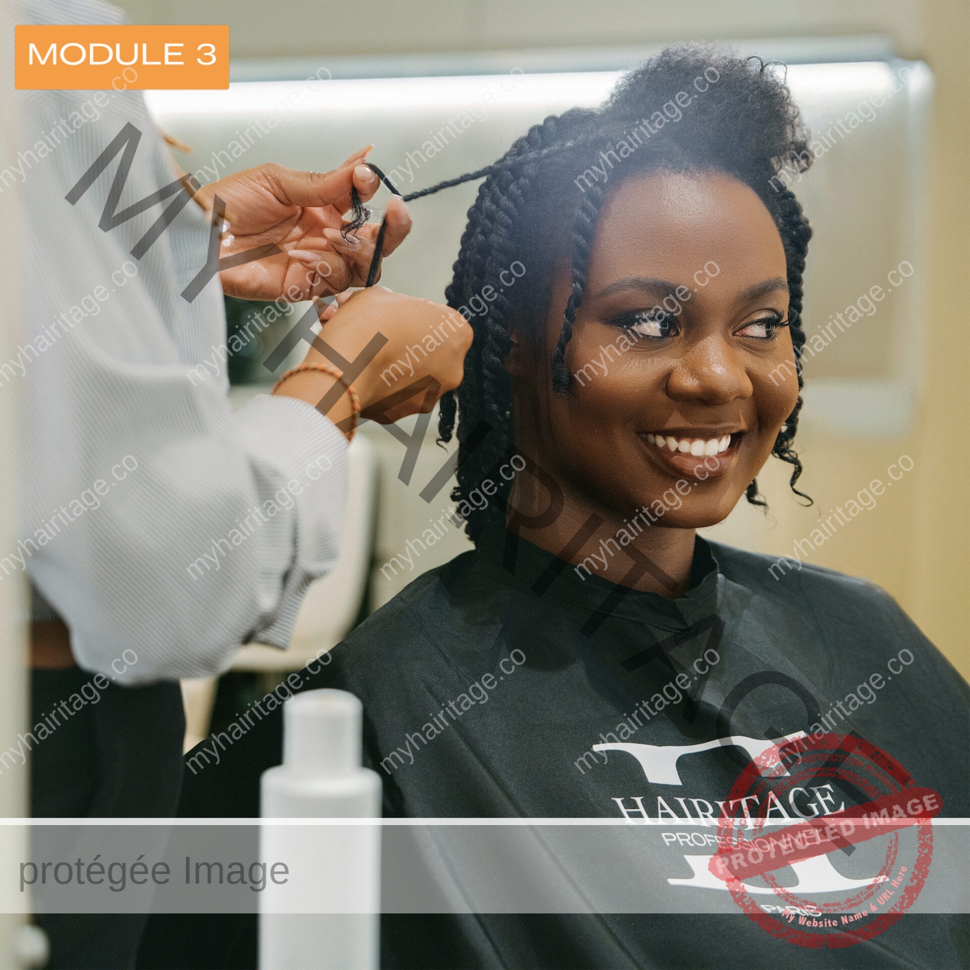 MY HAIRITAGE - Formation technique coiffure cheveux afro bouclés frisés crépus