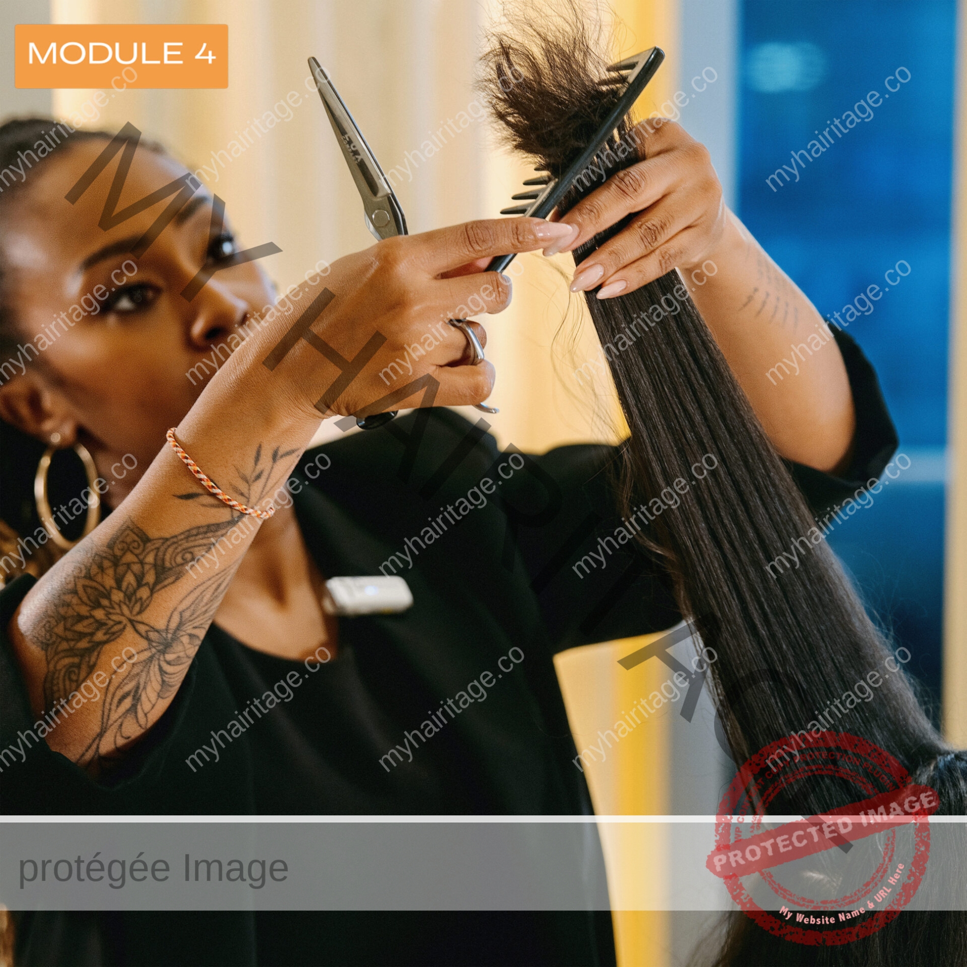 MY HAIRITAGE - Formation technique coiffure cheveux afro bouclés frisés crépus
