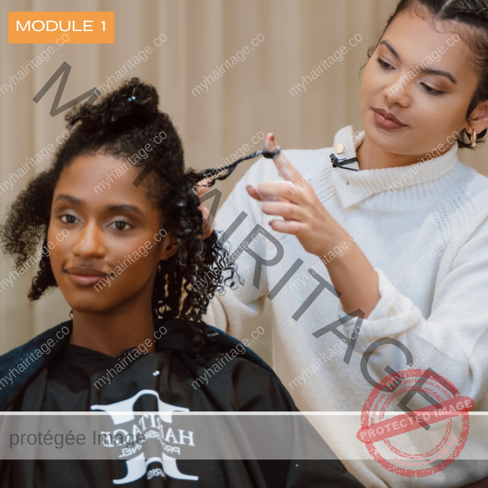 MY HAIRITAGE - Formation technique coiffure cheveux afro bouclés frisés crépus